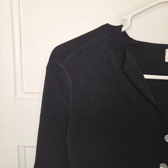 Andrea Viccaro Black Button-up Women's Top - Size Small - Picture 5 of 5